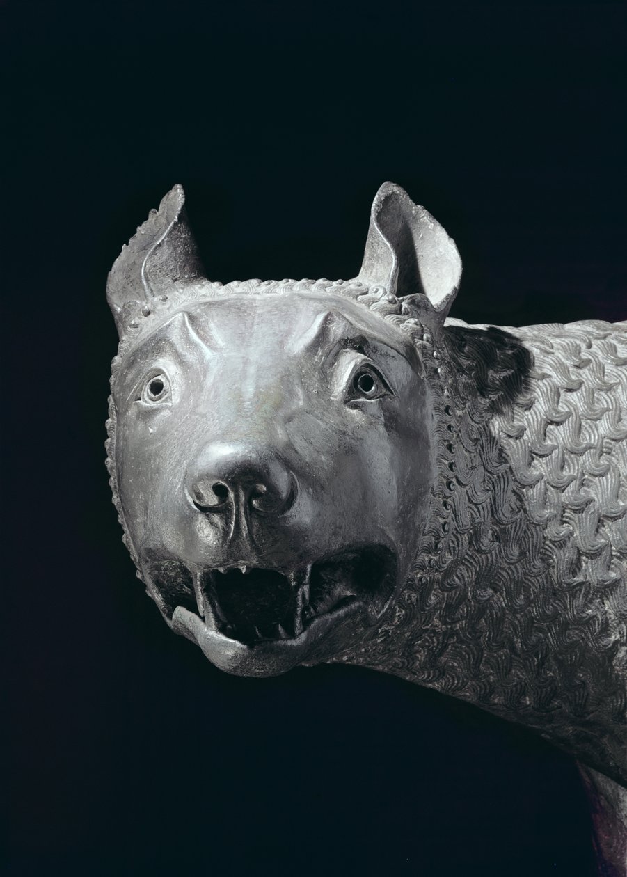 Die kapitolinische Wölfin (Detail) von Etruscan