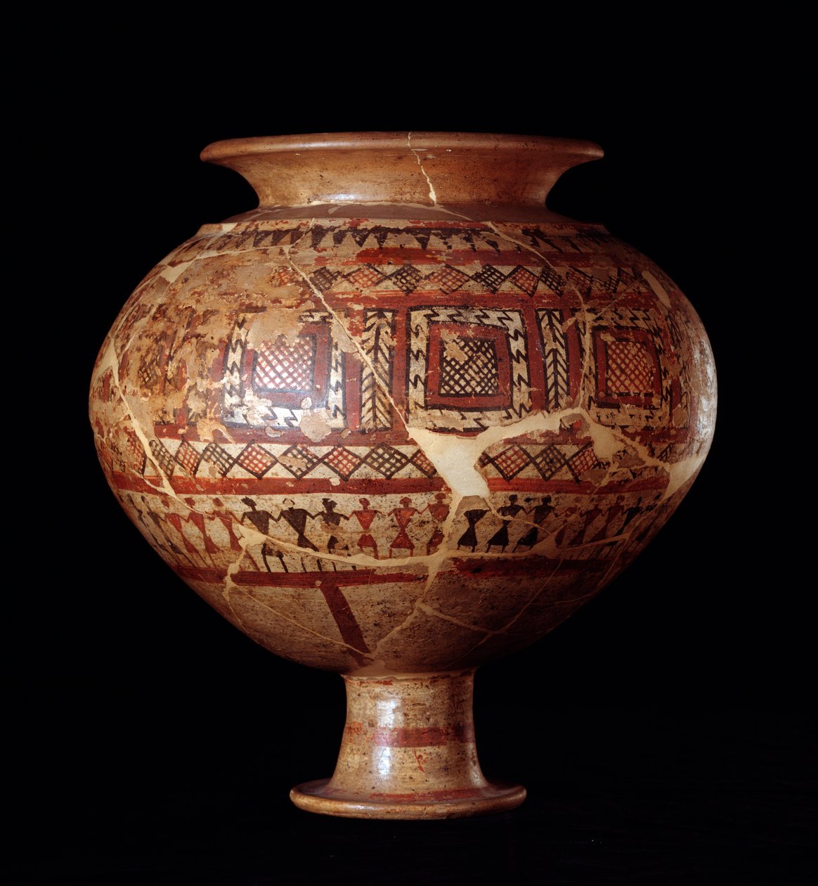 Etruskische Zivilisation: Olla-Vase aus Grab 3, Nekropole von Buccacce a Bisenzio - 7. Jahrhundert v. Chr. von Etruscan