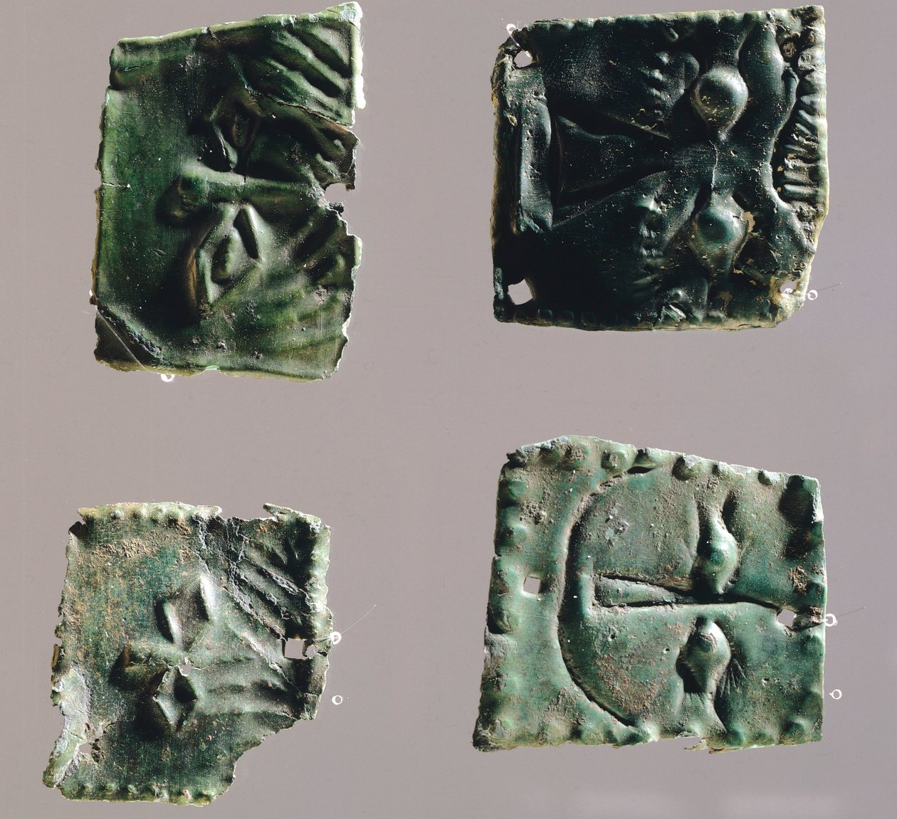 Ex-voto in Bronzeplatte, Augen darstellend. Artefakte aus dem Heiligtum von Reithia Este (Venetien). Etruskische Zivilisation, 5.-4. Jahrhundert v. Chr. von Etruscan