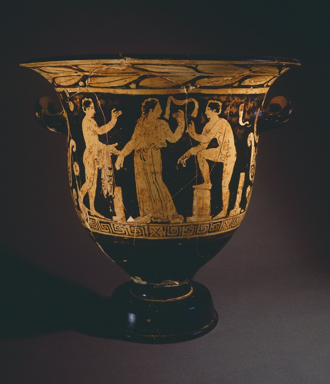 Krater (große Vase) des Nepi-Malers. Rotfigurige Keramik aus Corchiano (Latium). Etruskische Zivilisation, 4. Jahrhundert v. Chr. von Etruscan
