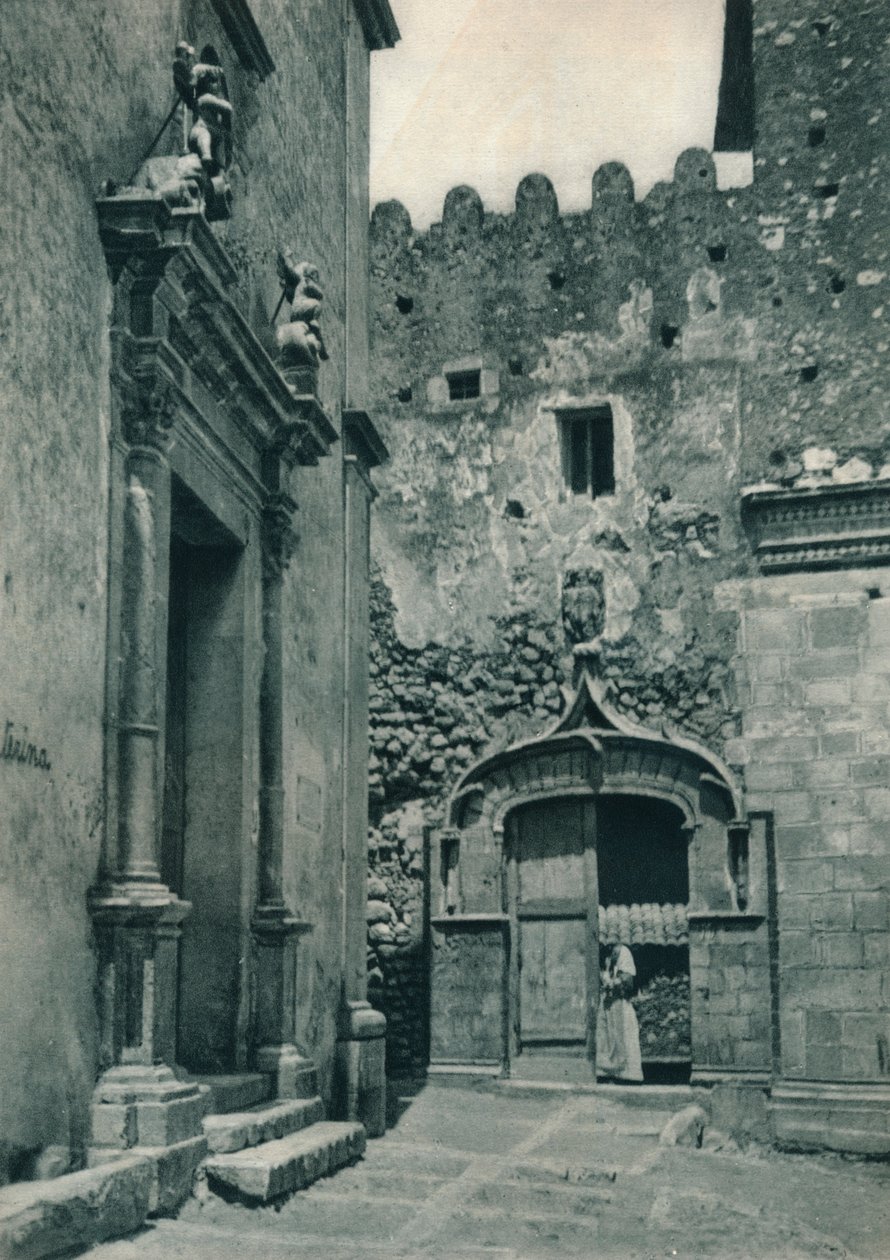 Eingang einer Kirche, Taormina, Sizilien, Italien von Eugen Poppel
