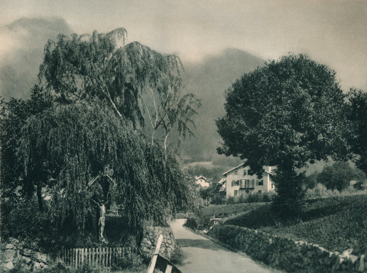 Straße zum Schloss Tirol, Meran, Südtirol, Italien, 1927 von Eugen Poppel