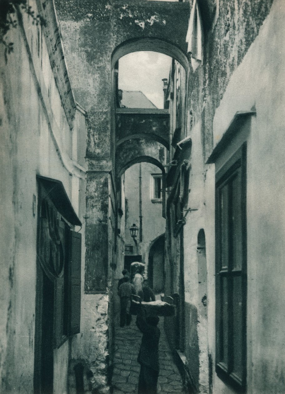 Straße von Capri, Italien, 1927 von Eugen Poppel