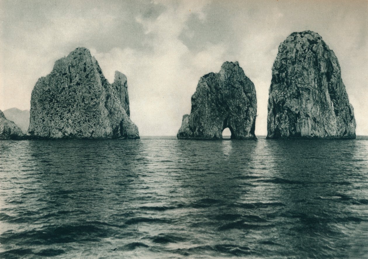 Die Faraglioni, Capri, Italien, 1927 von Eugen Poppel