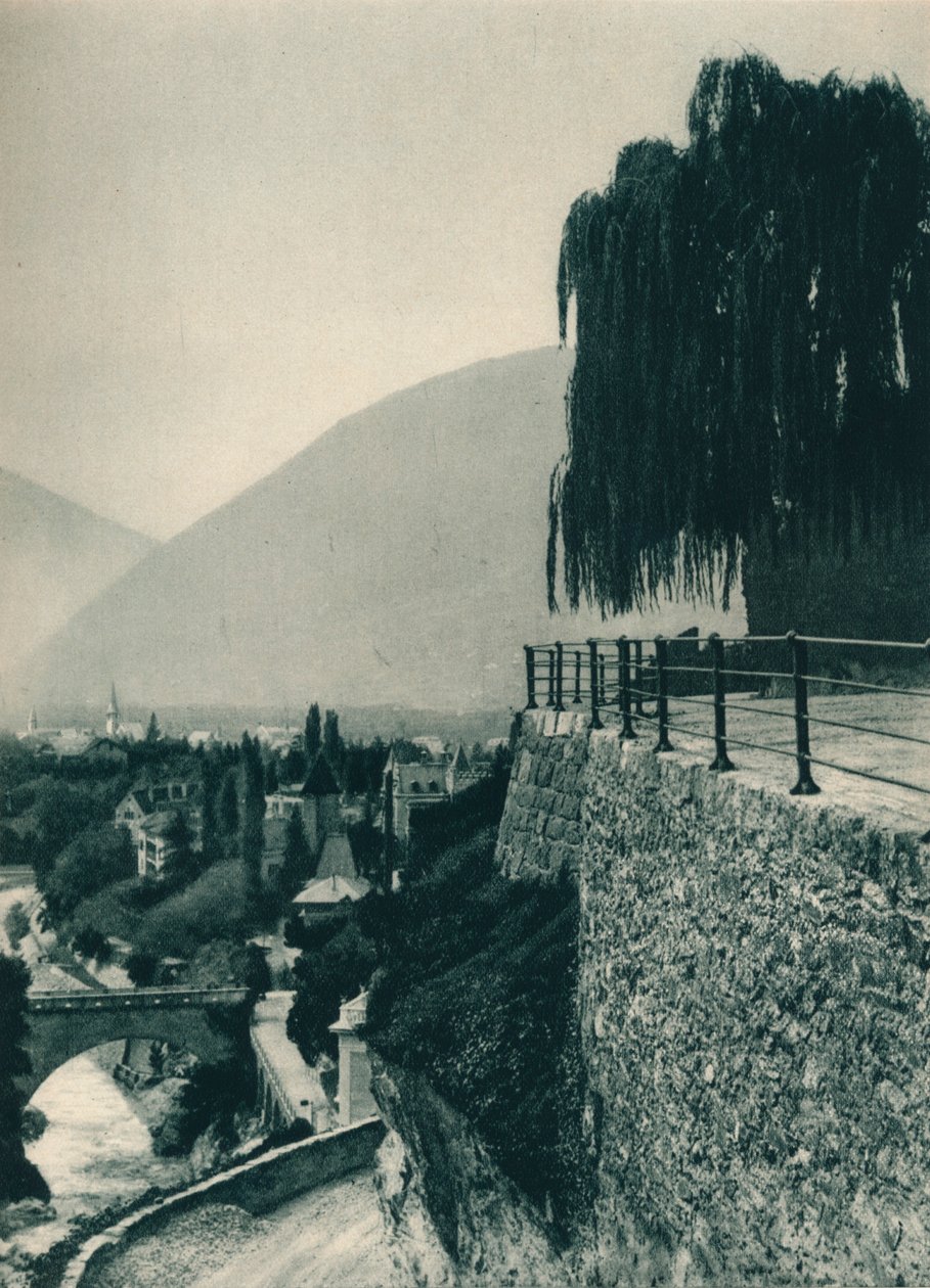 Blick auf die Stadt, Meran, Südtirol, Italien, 1927 von Eugen Poppel