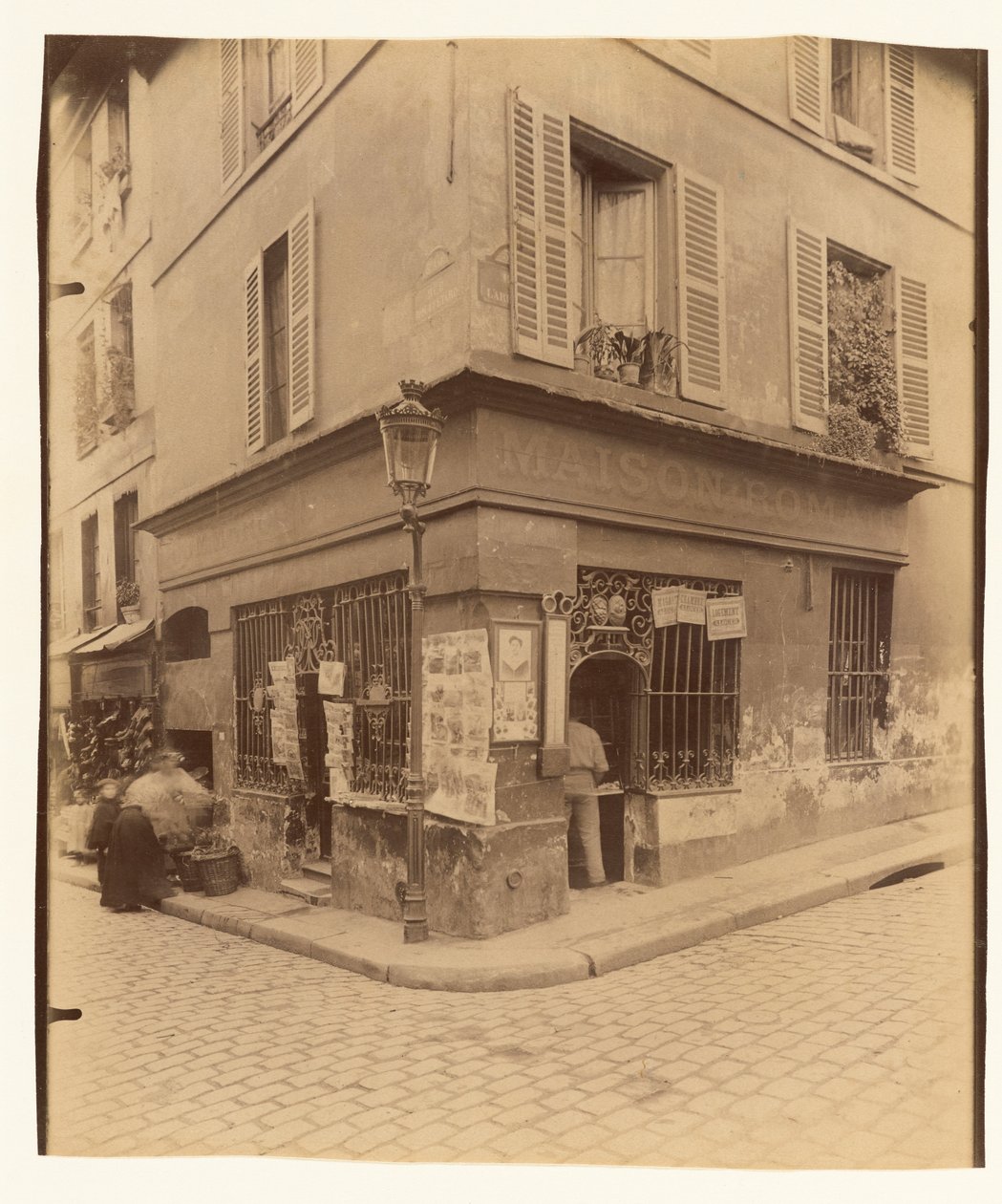 Kabarett in der Rue Mouffetard von Eugène Atget