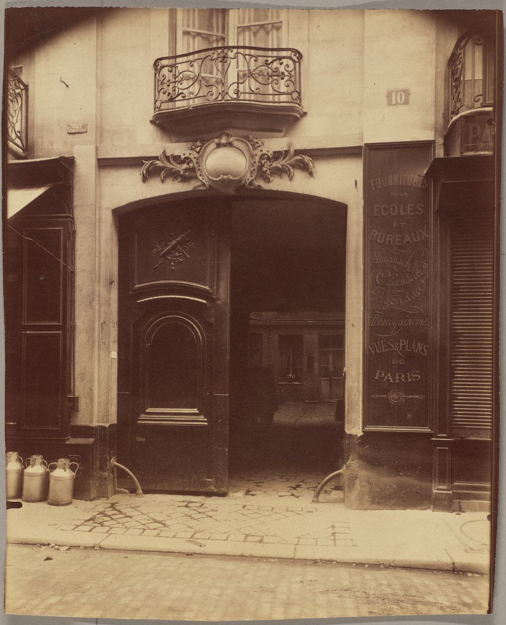 Abgerissenes Haus, Rue du Petit-Pont 10 von Eugène Atget