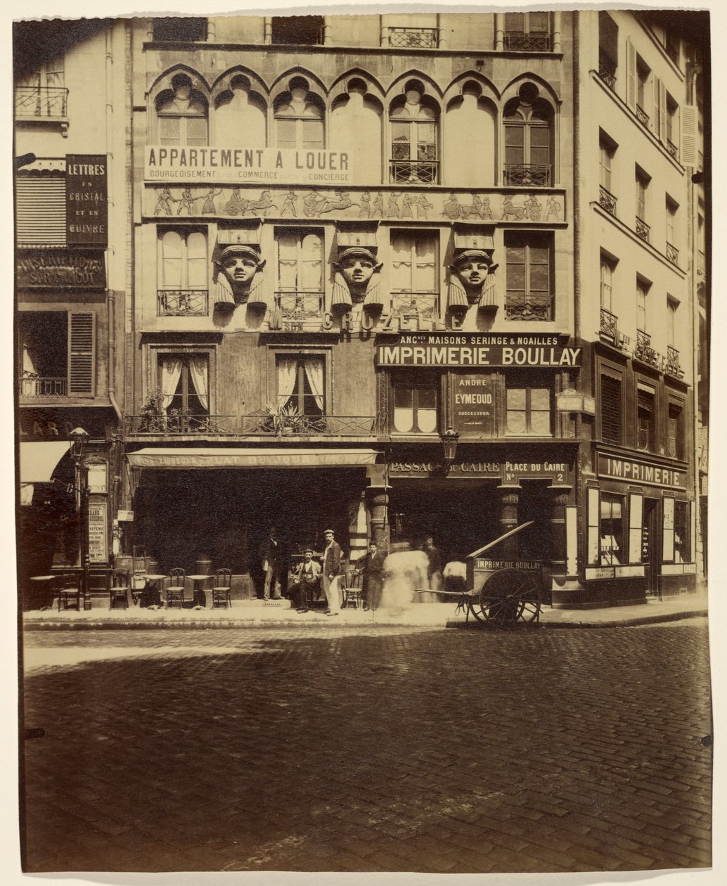 Haus an der Place du Caire 2 (Gebäude, Place du Caire) von Eugène Atget