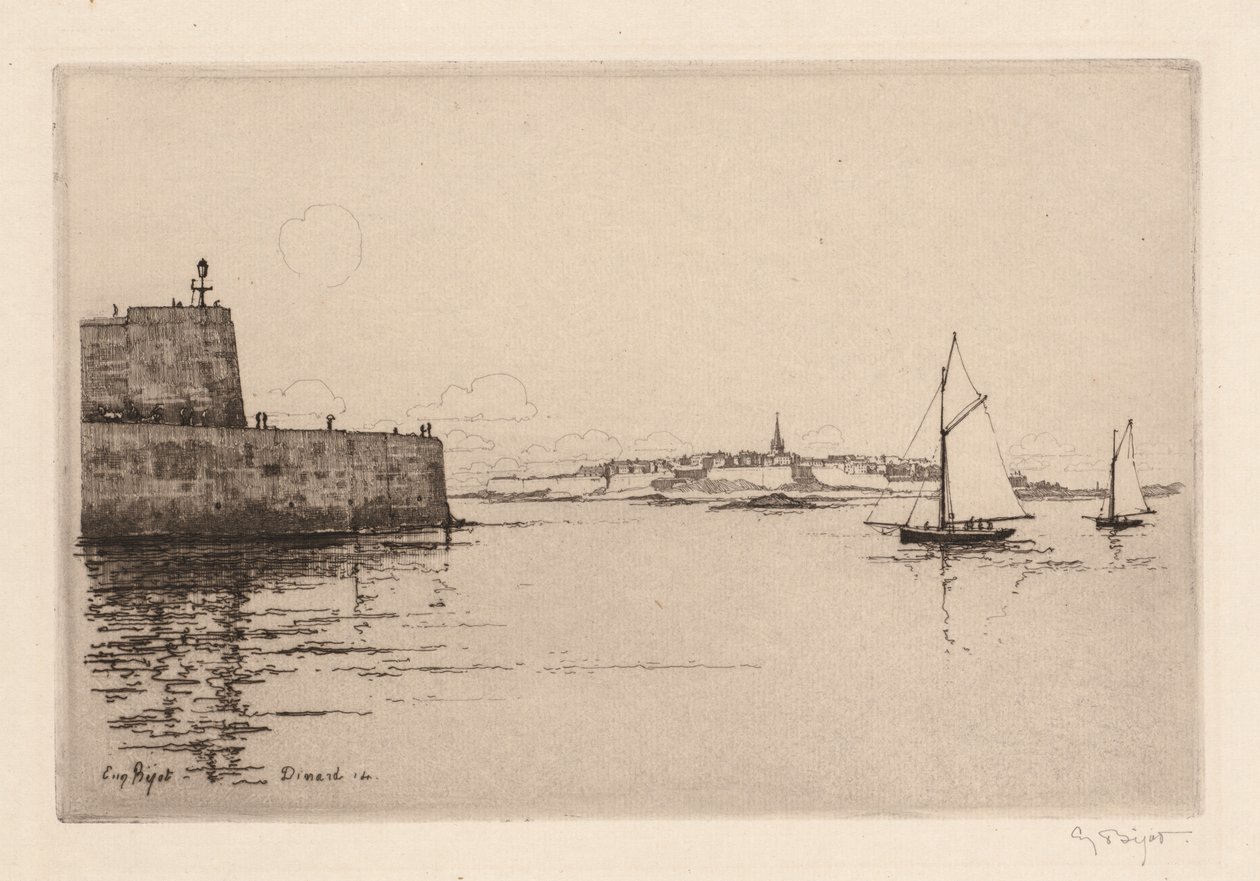 Saint-Malo von Dinard aus gesehen von Eugene Bejot