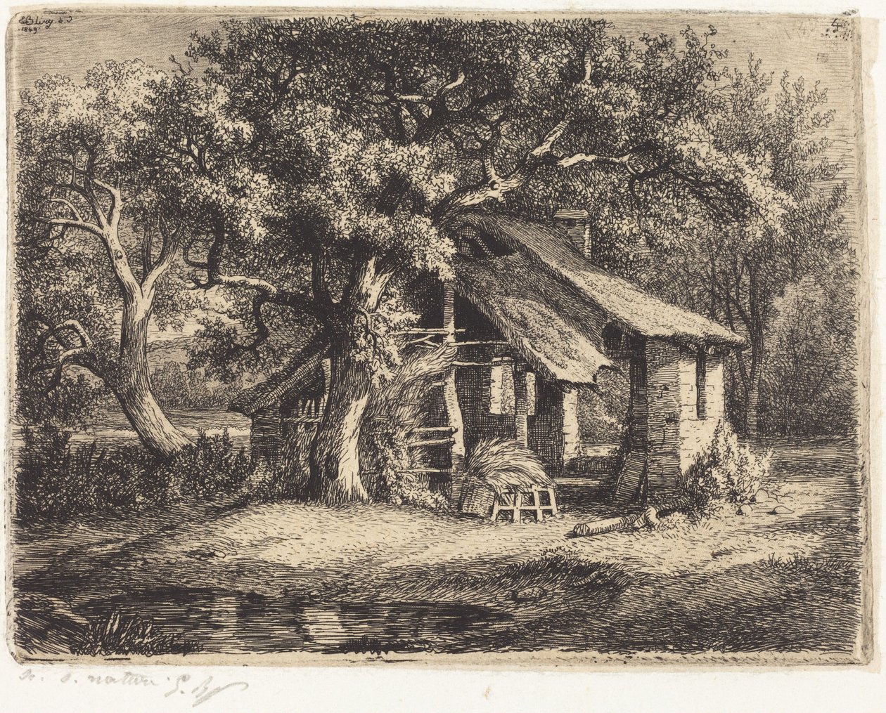 Die Hütte am Birnbaum von Eugene Bléry