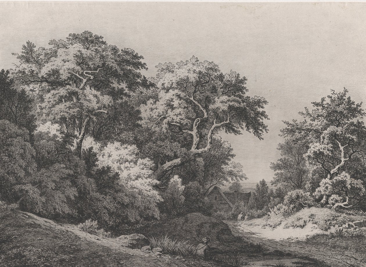 Der Waldrand, nahe Rambouillet von Eugene Bléry