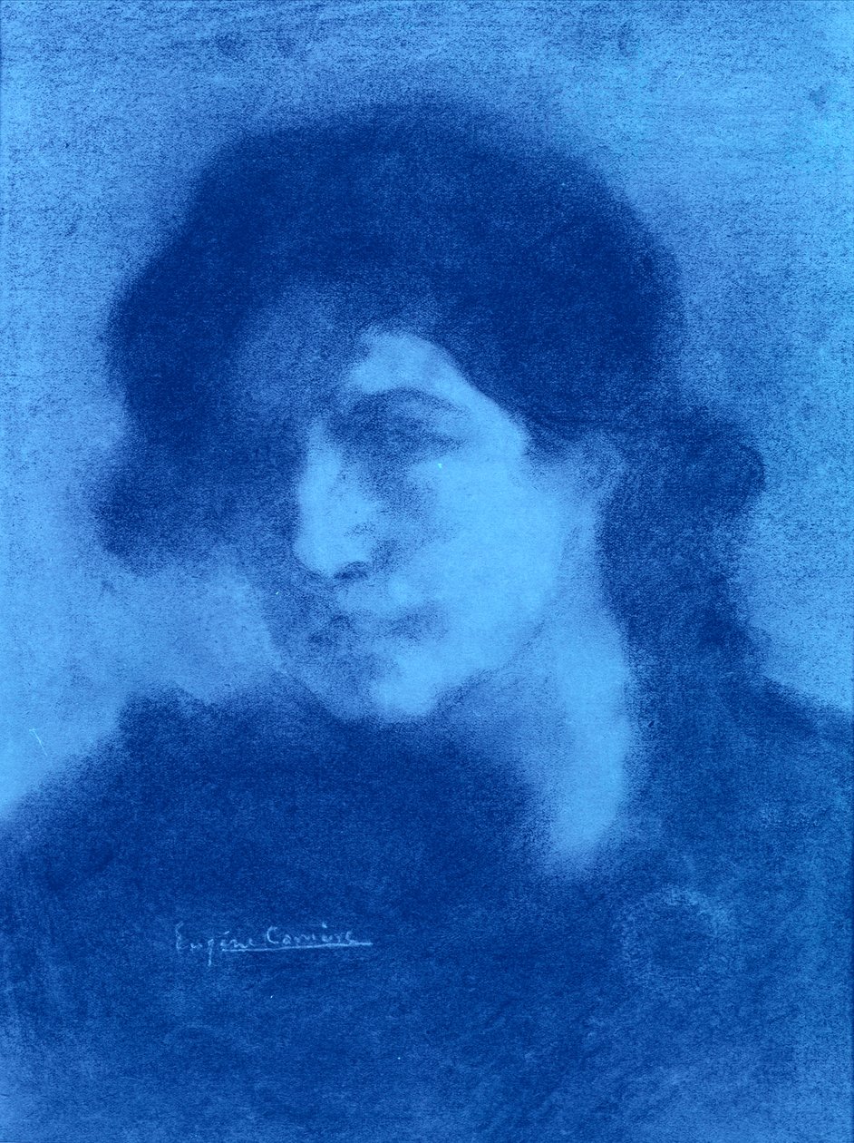 Porträt einer Frau von Eugène Carrière