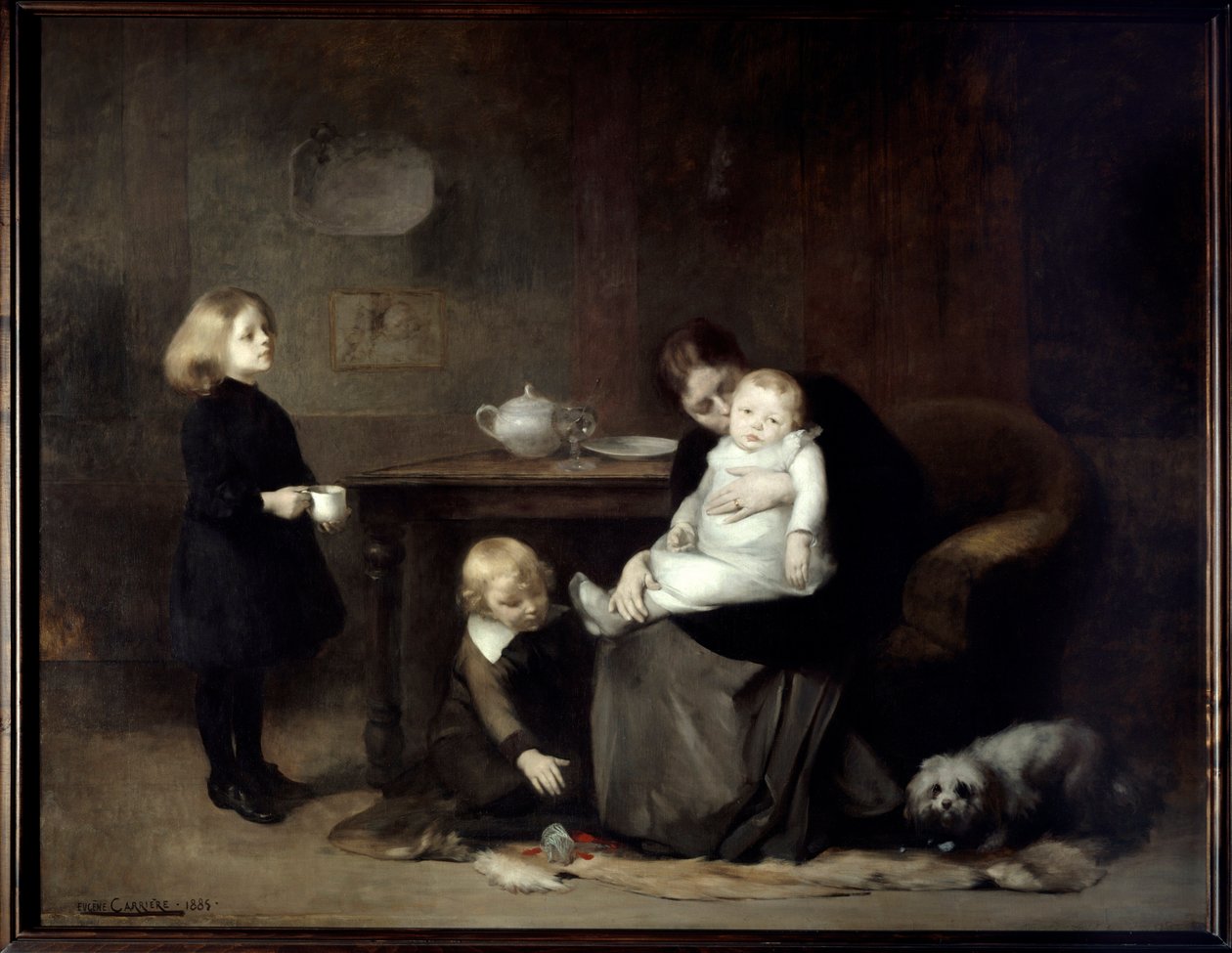 Das kranke Kind von Eugène Carrière