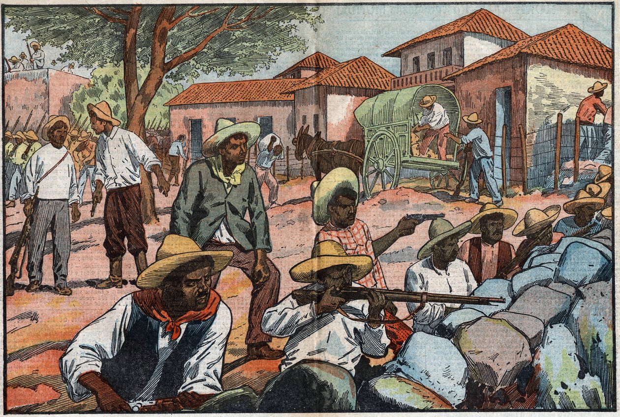 Anti-amerikanische Rebellion in Nicaragua von Eugene Damblans