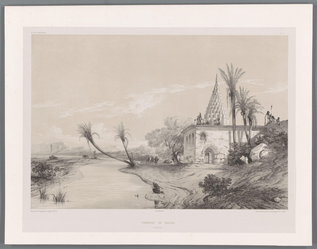 Schusch-Daniel in Susa, Iran (Perzische Landschaften) von Eugene Flandin