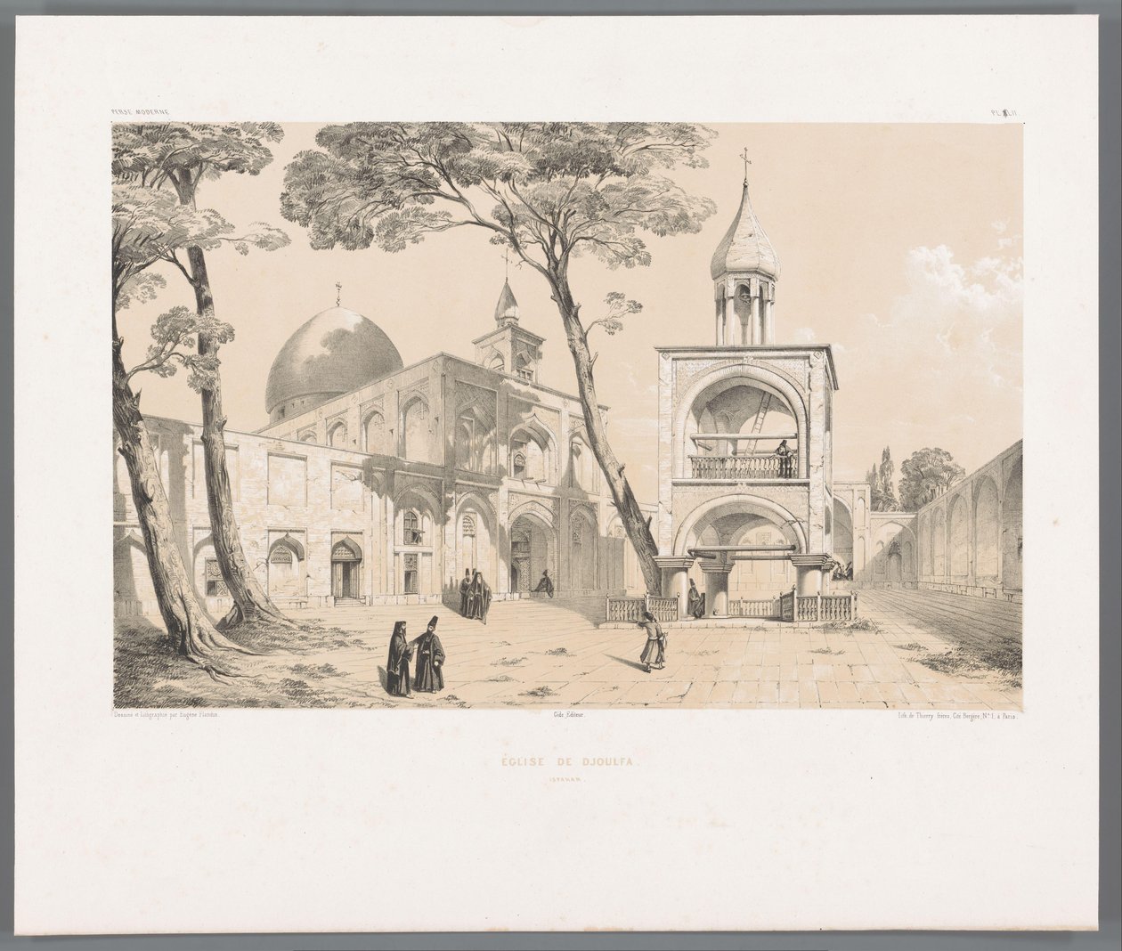 Vank-Kathedrale von Isfahan von Eugene Flandin