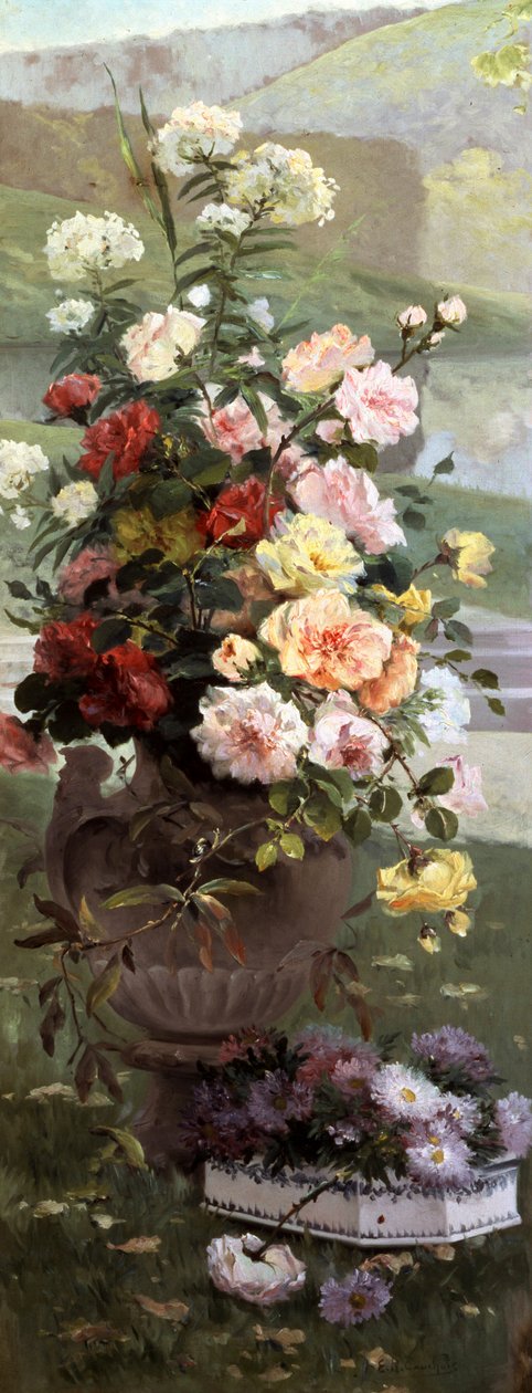 Saisonblumen - Sommer von Eugene Henri Cauchois