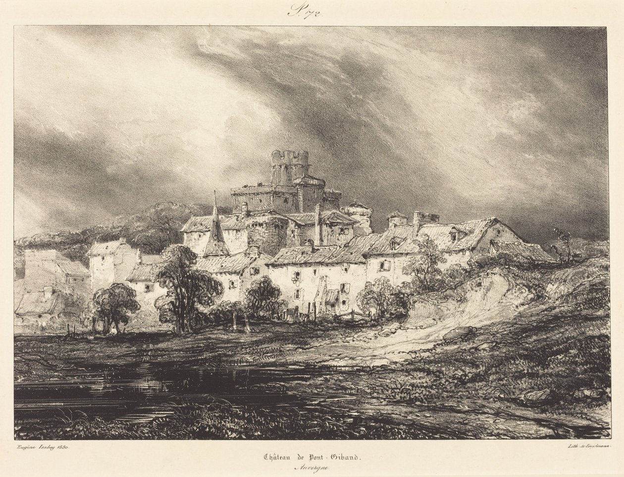 Schloss Pont-Gibaud von Eugene Isabey