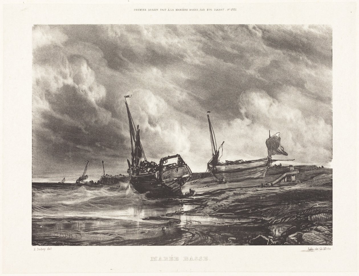 Ebbe (Marée Basse) von Eugene Isabey