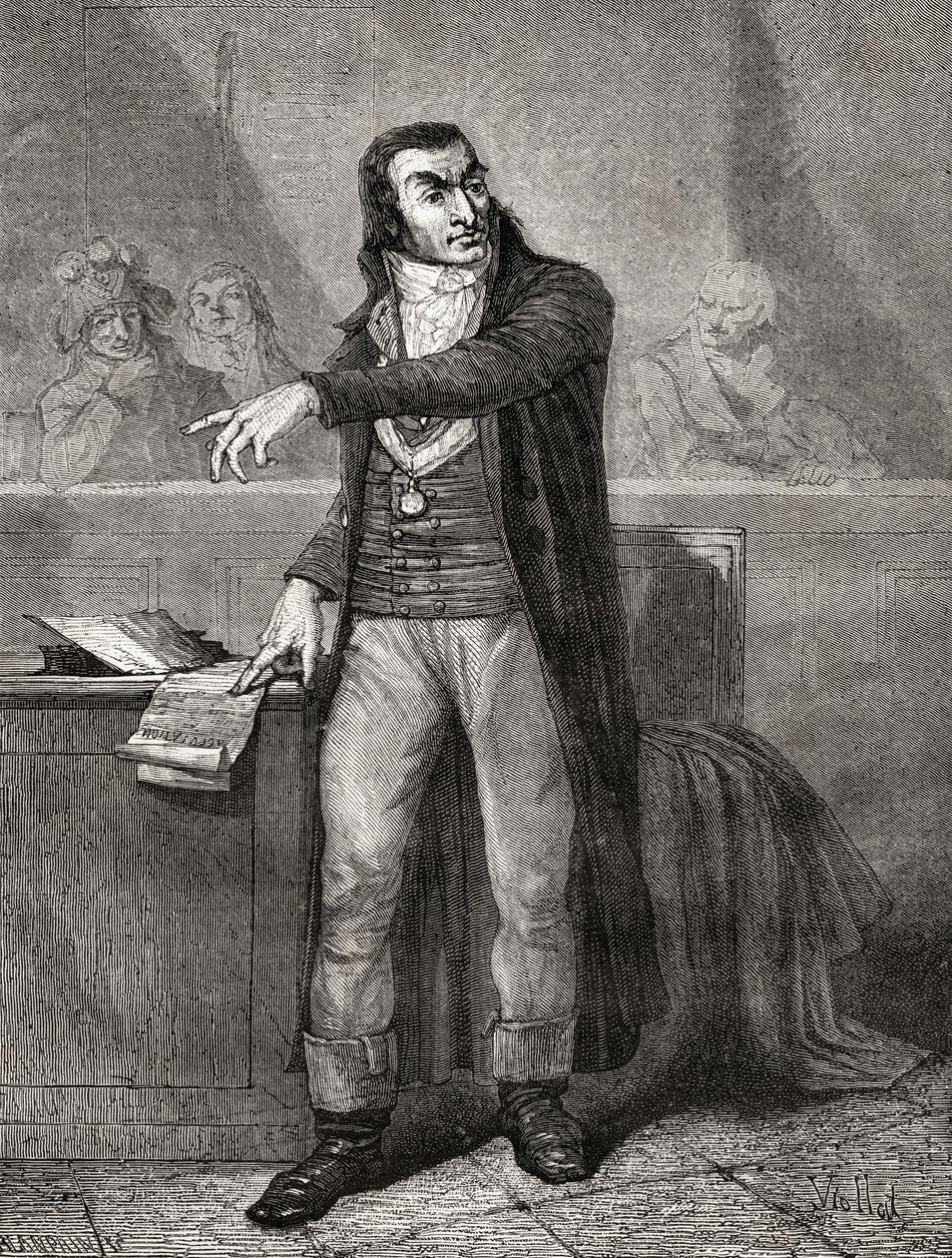 Antoine Quentin Fouquier-Tinville (1746-95), graviert von Blanpain von Eugene Joseph Viollat