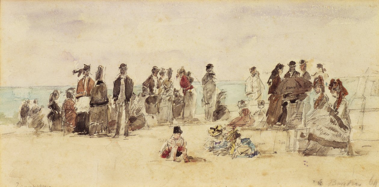 Strandszene, 1864 von Eugene Louis Boudin