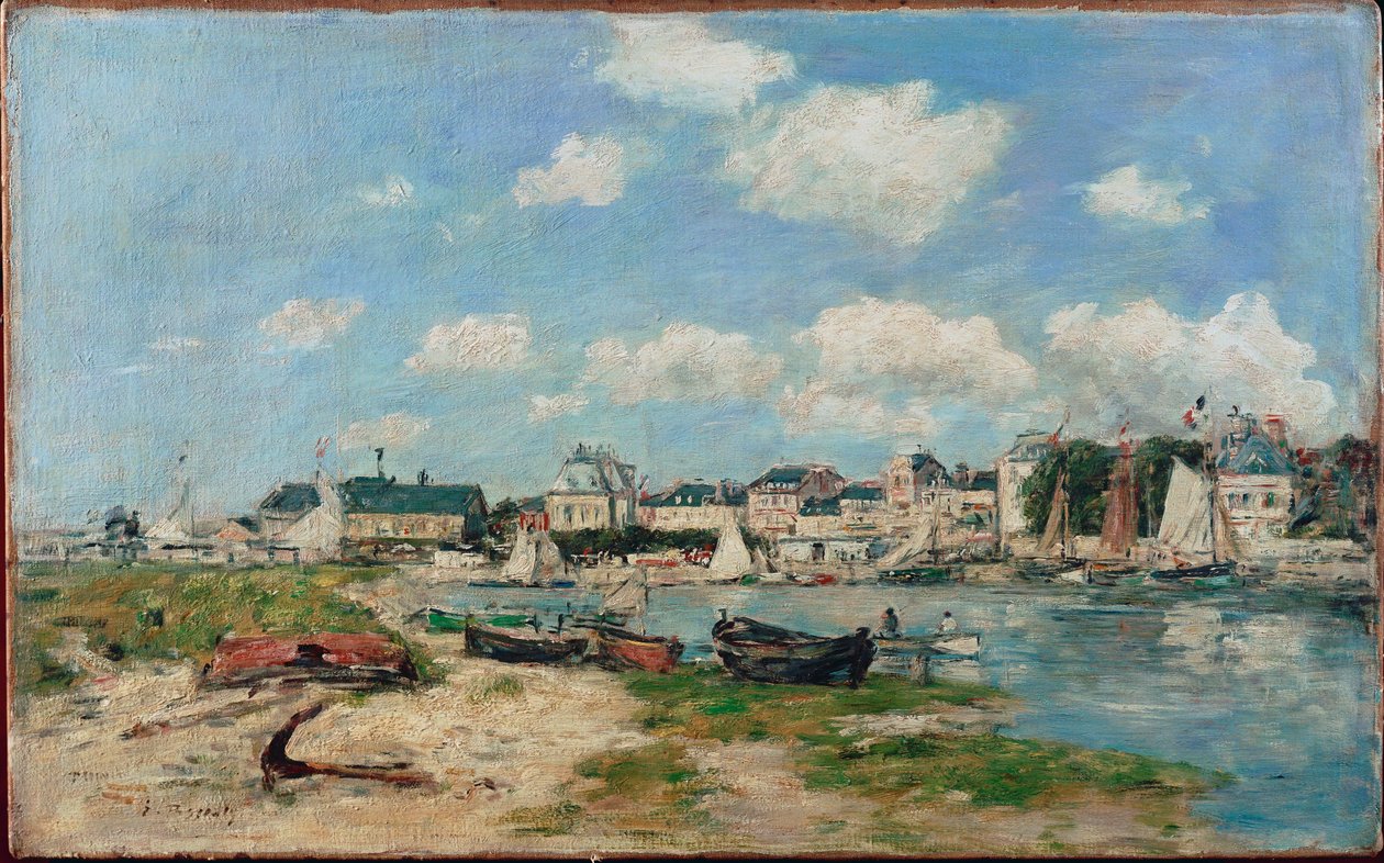 Strand von Trouville, Frankreich von Eugene Louis Boudin