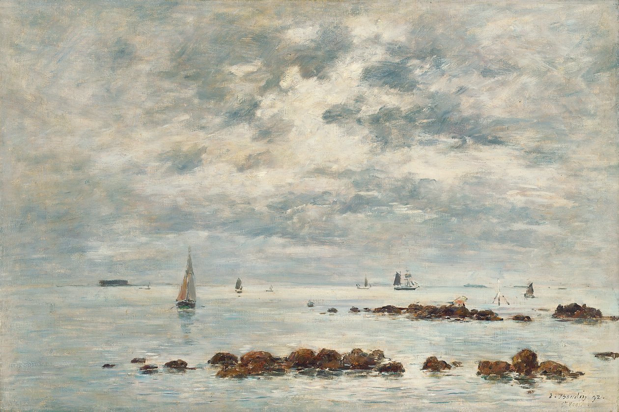 Ebbe, Saint Vaast la Hougue von Eugene Louis Boudin