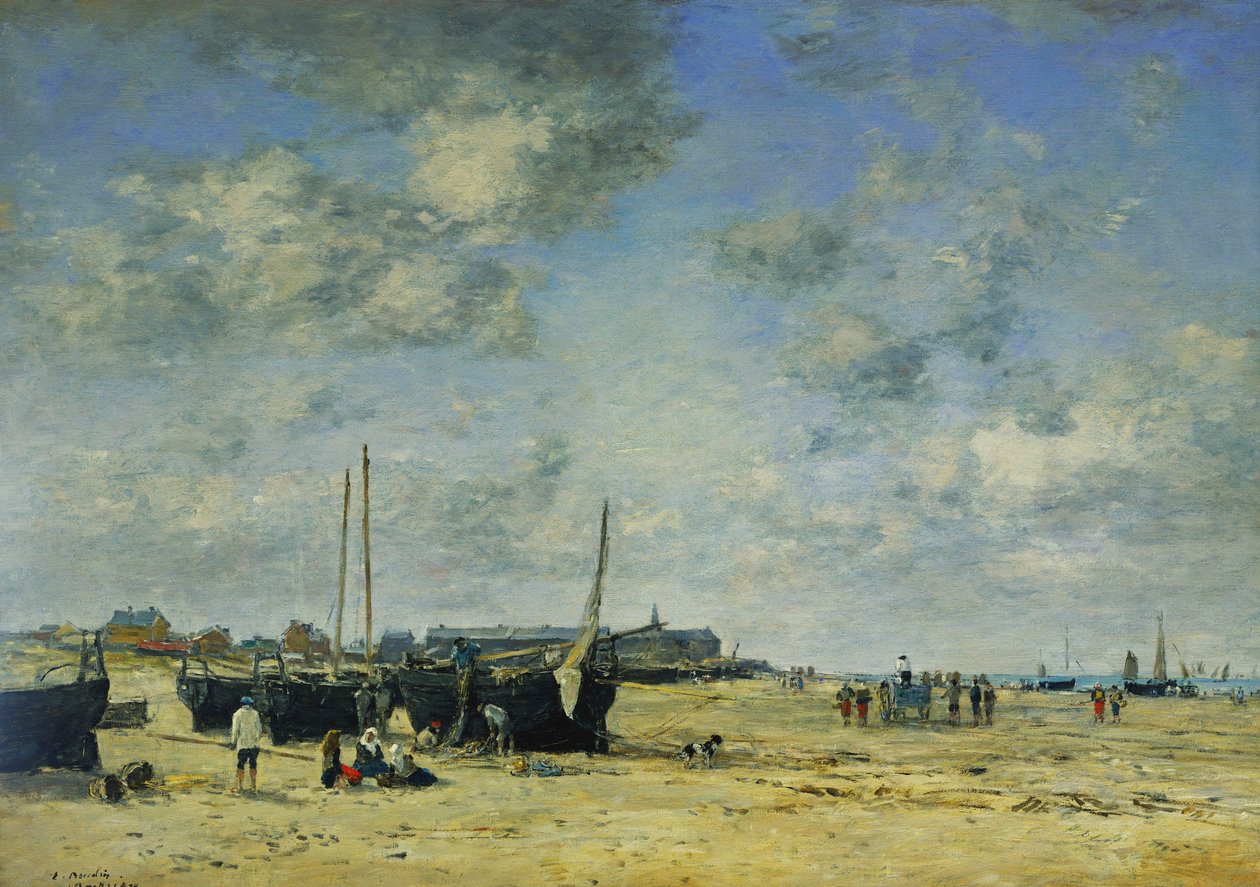 Der Strand von Berck, 1878 von Eugene Louis Boudin