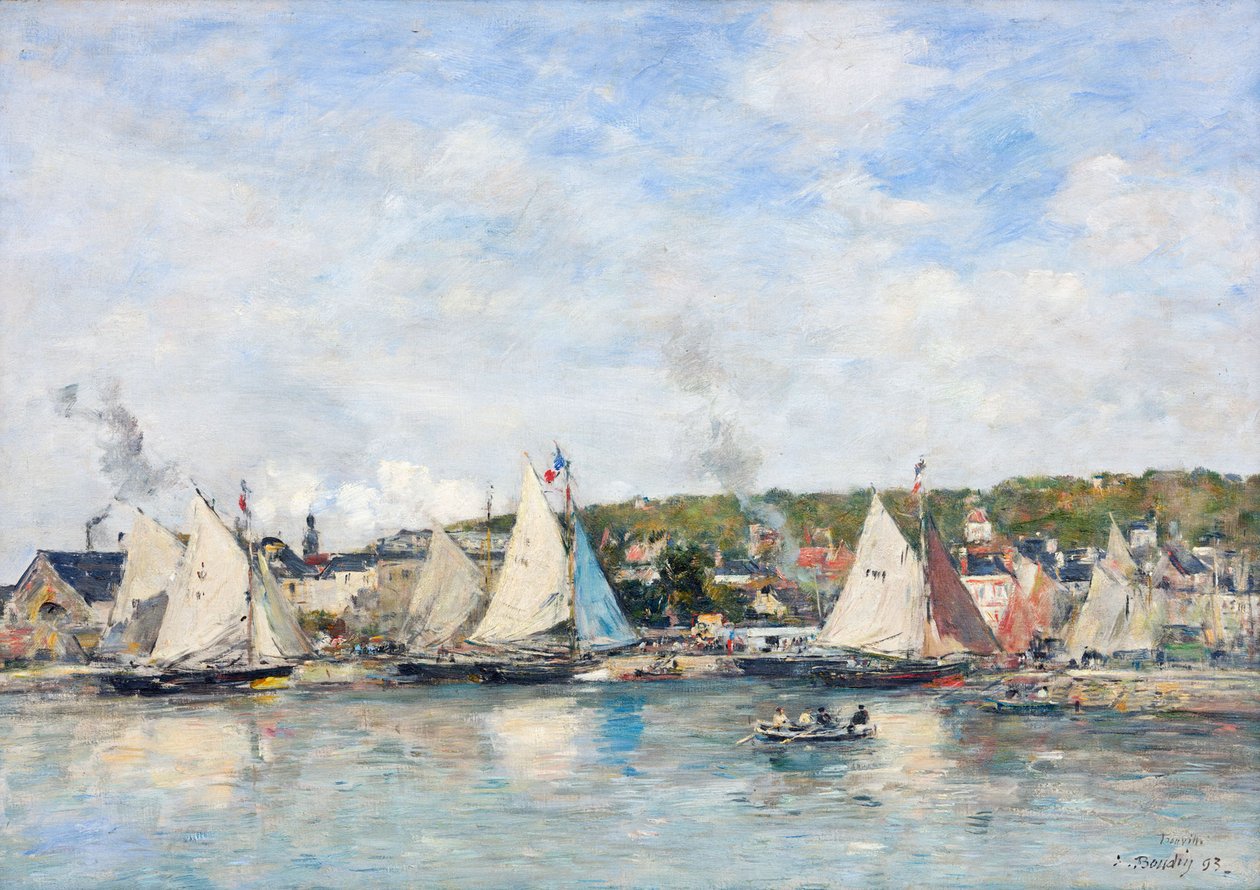 Der Hafen von Trouville, 1893 von Eugene Louis Boudin