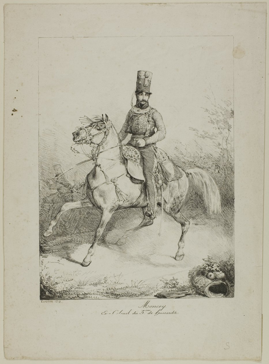Moncey, Ex-Oberst des 3. Husarenregiments von Eugene Louis Lami