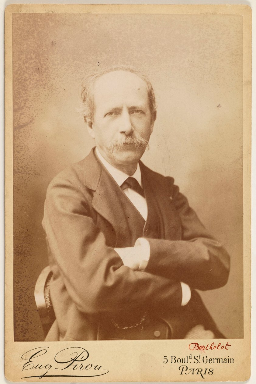 Porträt von Berthelot (Pierre Eugène Marcellin), (1827-1907), Chemiker von Eugene Pirou