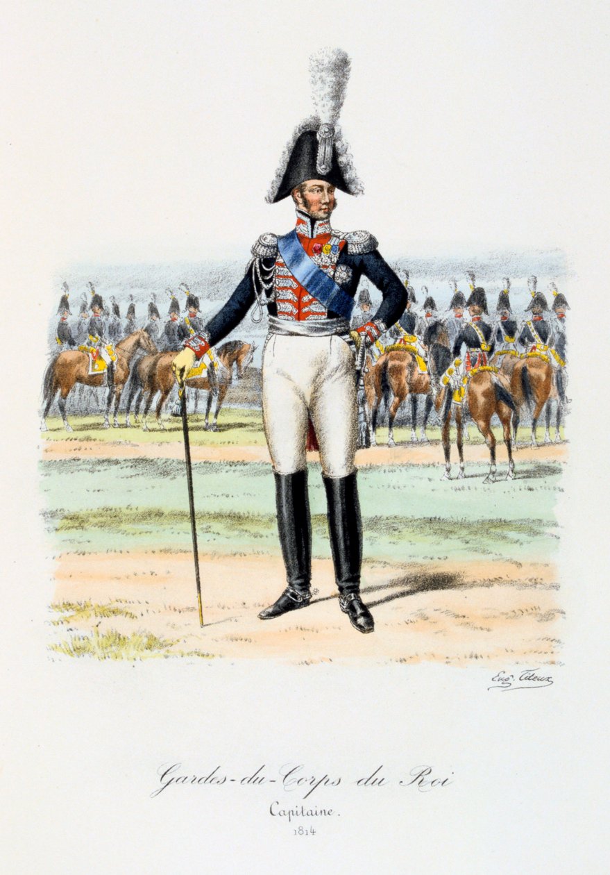 Gardes-du-Corps de Roi, Kapitän, 1814 von Eugene Titeux