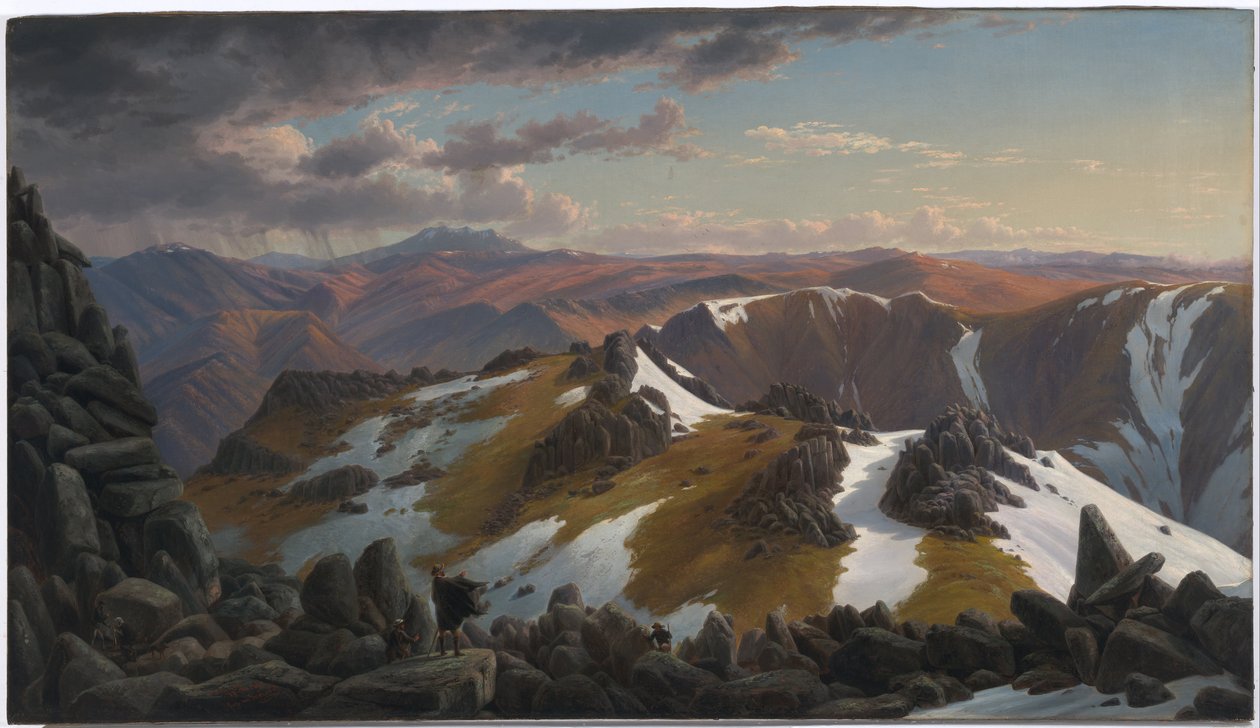 Nordostblick vom nördlichen Gipfel des Mount Kosciusko von Eugene von Guérard