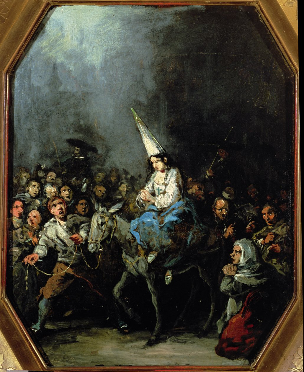Eine Frau, verdammt durch die Inquisition von Eugenio Lucas Velázquez