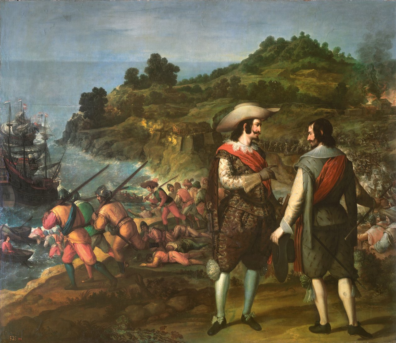 Die Rückeroberung von San Juan de Puerto Rico von Eugenio (attr.to) Cajes