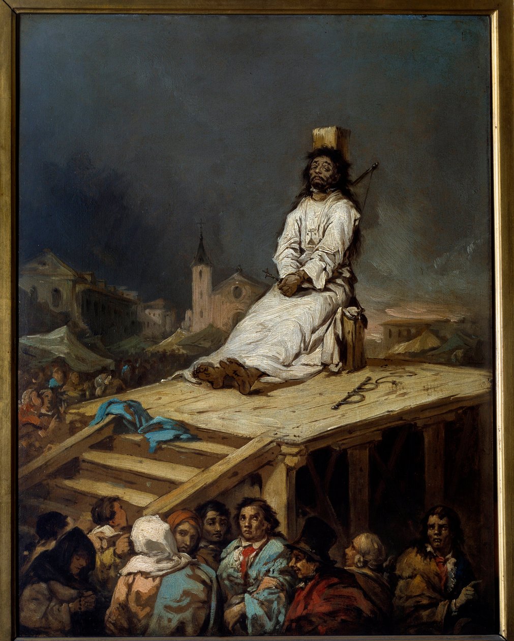 Inquisition: „die Witwen“. Gemälde von Eugenio Lucas y Velasquez (1817-1870) 19. Jahrhundert. Lille, Museum der Schönen Künste von Eugenio Lucas Velázquez
