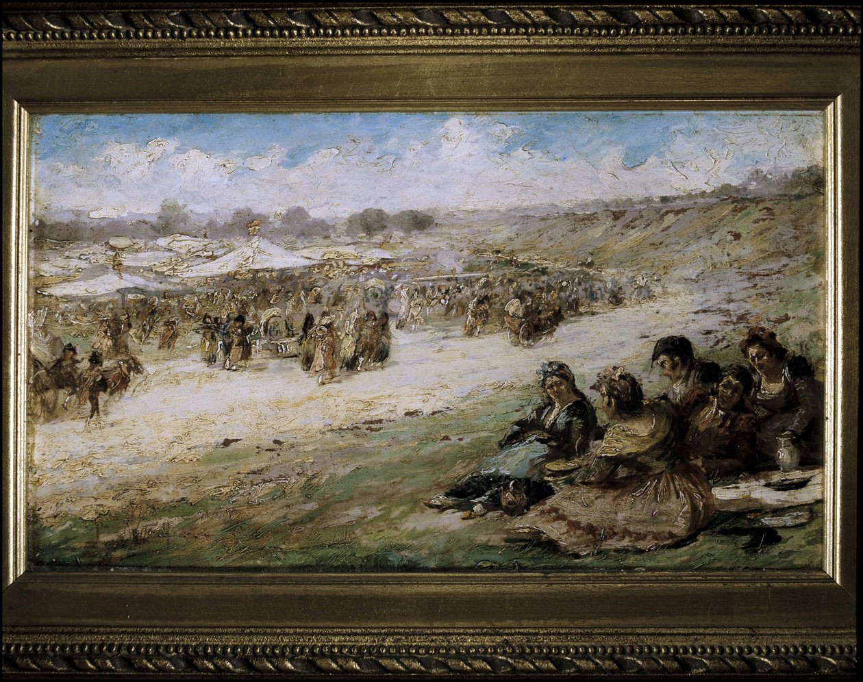 Die Wiese von San Isidro in Madrid von Eugenio Lucas Villaamil
