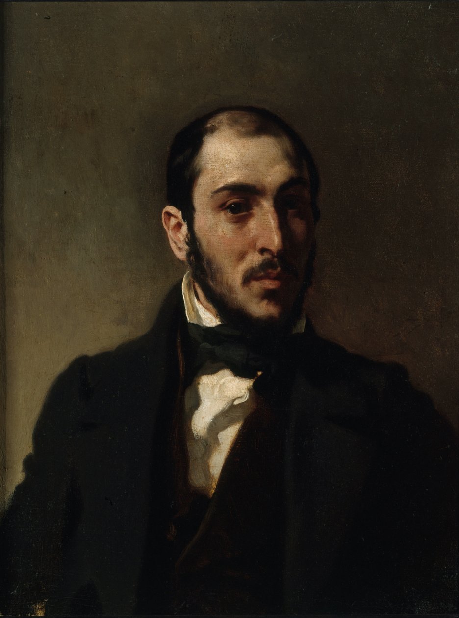 Porträt des Architekten Eugène Laval 1818-1896, ca. 1860 von Eugène Delacroix