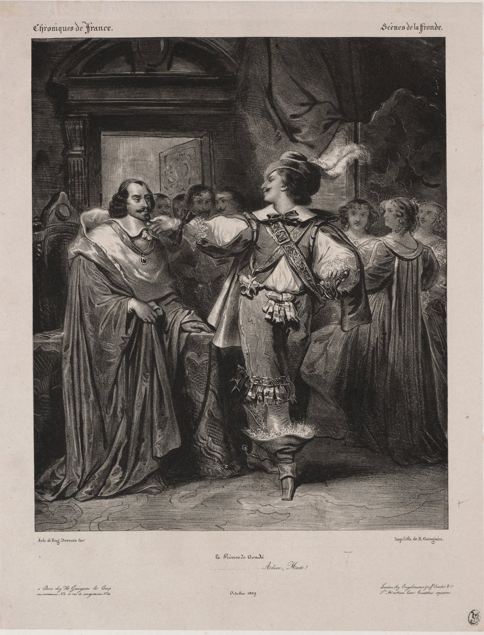 Chroniken von Frankreich: Szene der Fronde - Der Prinz von Condé von Eugène François Marie Joseph Devéria