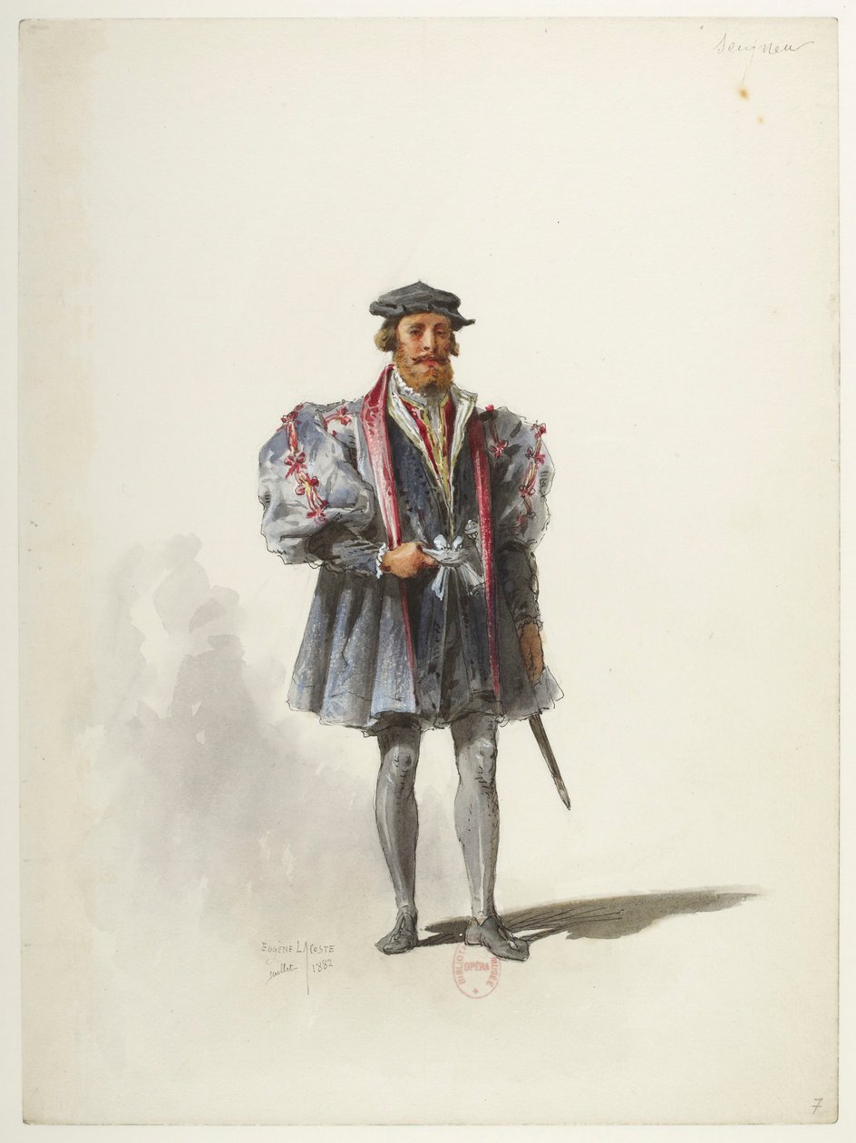Btv1b84558104 07 - Saint-Saëns - Henry VIII - Kostümentwürfe - Lacoste - 7. Herr von Eugene Lacoste