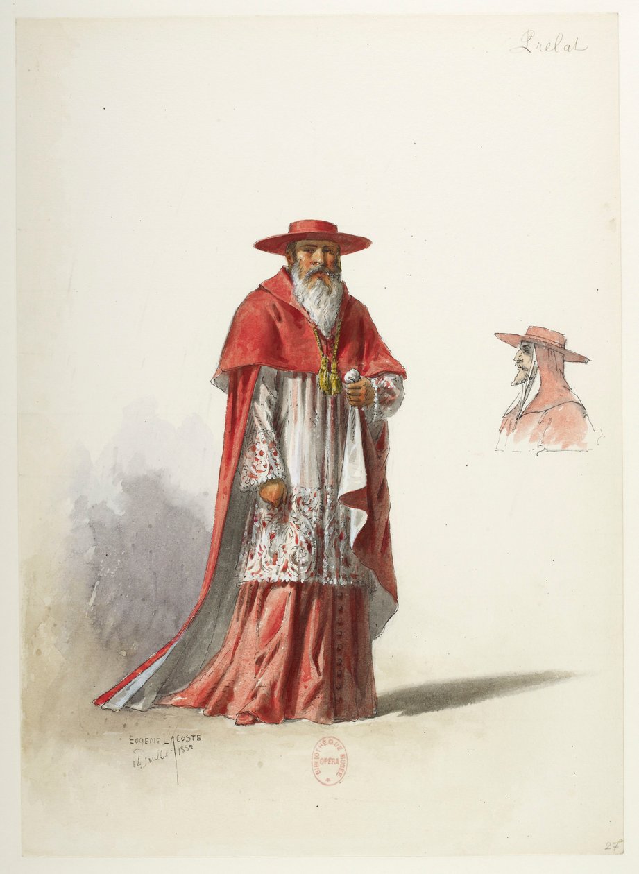 Henry VIII - Kostümentwürfe - Lacoste - 27. Prälat von Eugene Lacoste