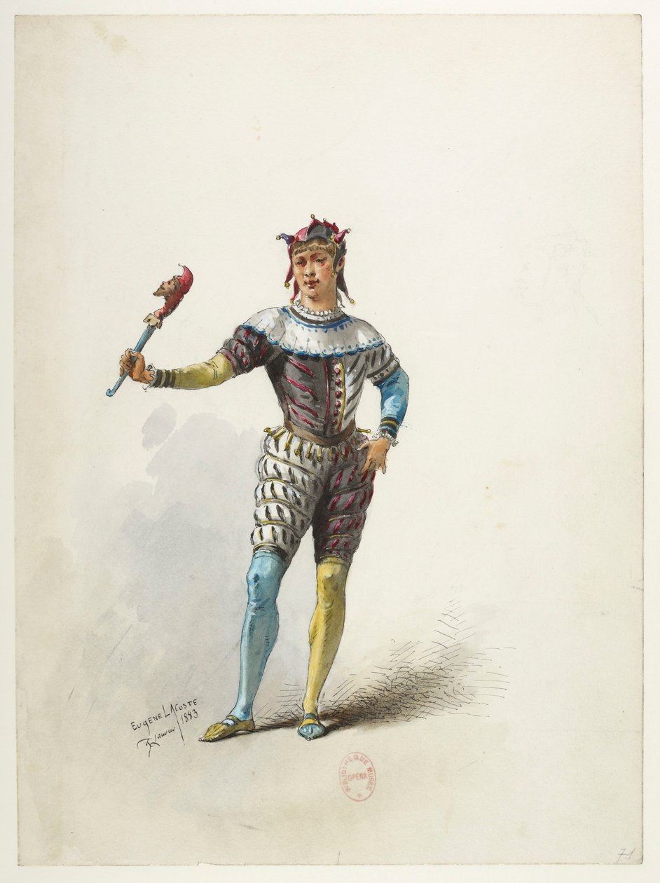Henry VIII - Kostümentwürfe - Lacoste - 71. Der Narr des Königs von Eugene Lacoste