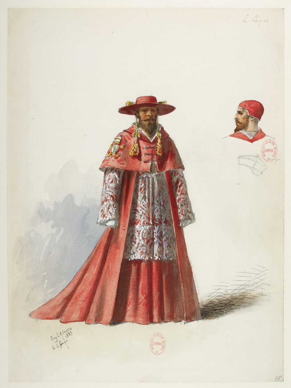 Henry VIII - Kostümentwürfe - Lacoste - 78. Der Legat von Eugene Lacoste