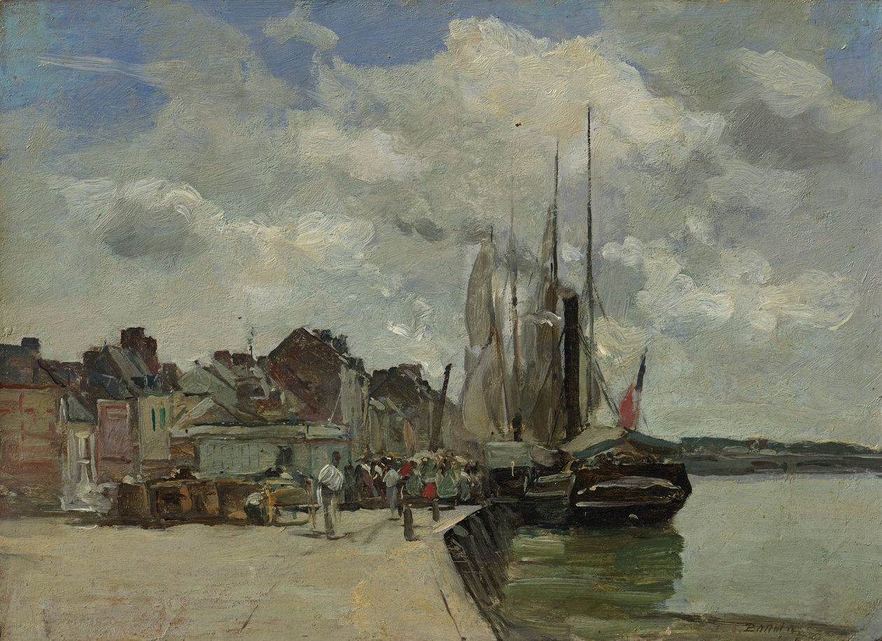 Honfleur: Der Hafen von Eugene Louis Boudin