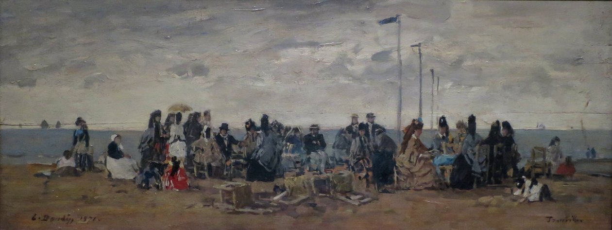 Trouville, Strandszene von Eugene Louis Boudin