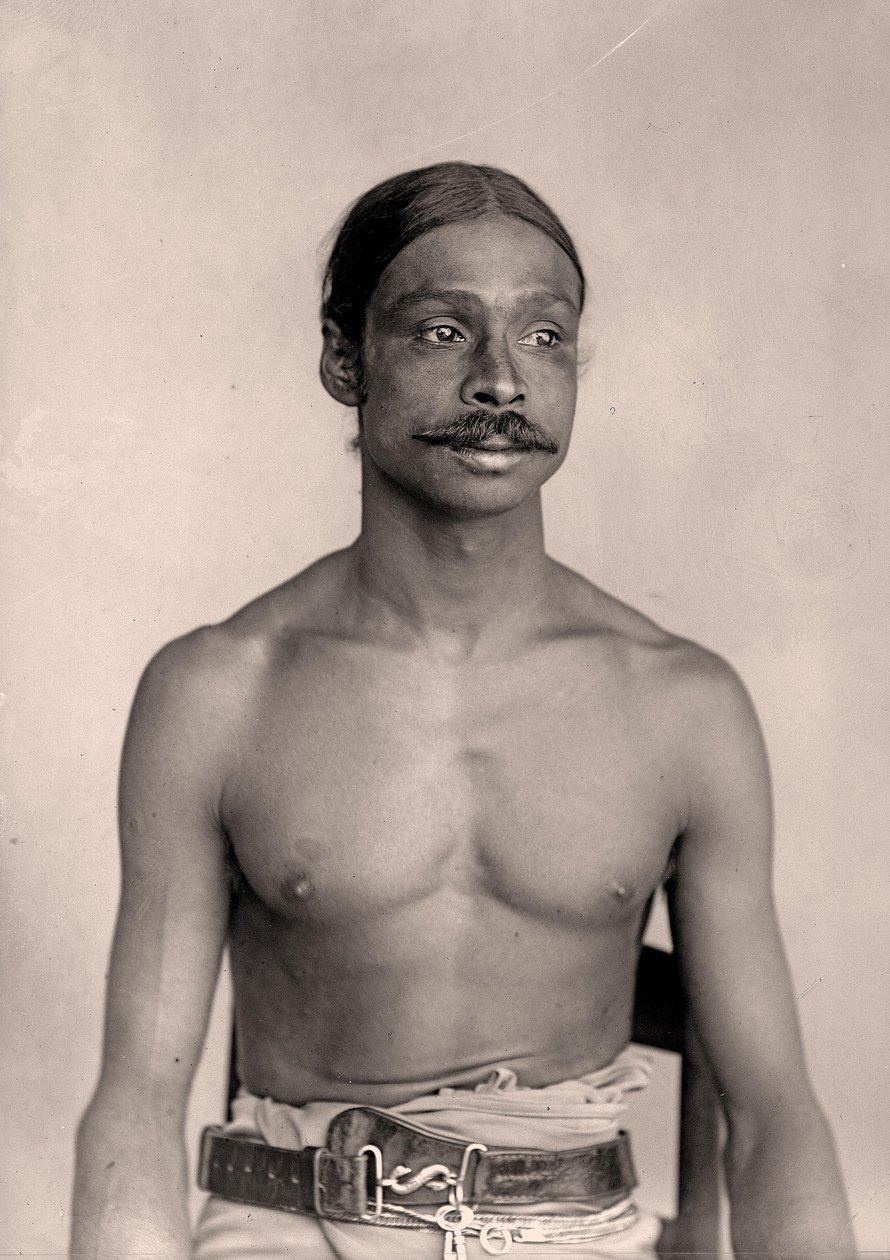 Porträt eines sri-lankischen Mannes, ca. 1890 von Eugène Trutat