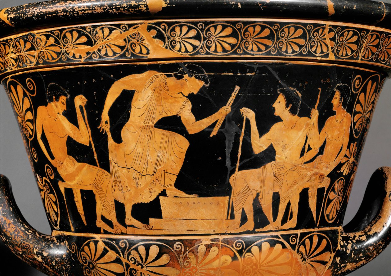 Rotfiguriger attischer Krater, genannt Krater des Antaios von Euphronios
