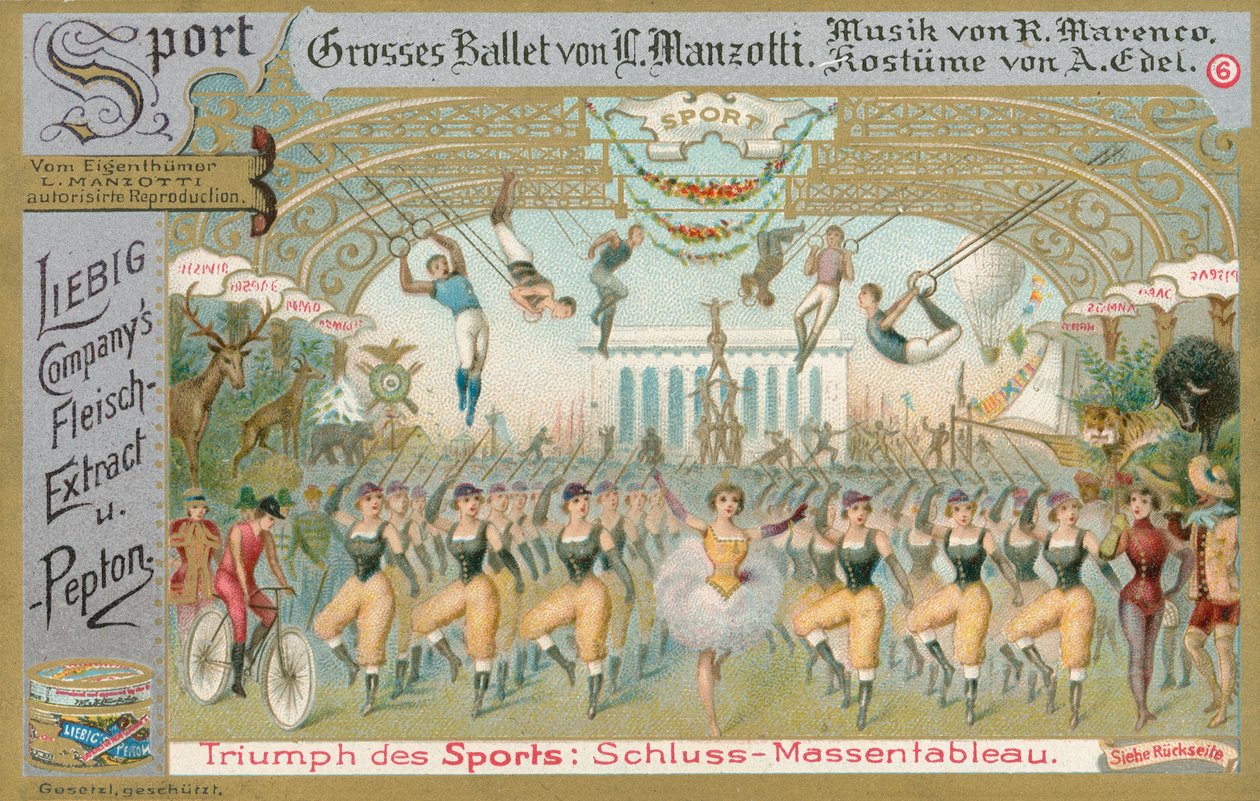 Ballett, Liebig-Karte, frühes 20. Jahrhundert von European School