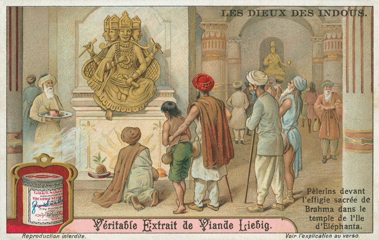Brahma, Liebig-Karte, frühes 20. Jahrhundert von European School