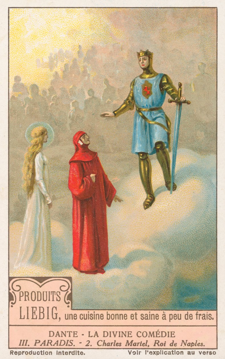 Dante, Die Göttliche Komödie, Liebig-Karte, frühes 20. Jahrhundert von European School